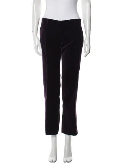 Pre-owned Fendi Straight Leg Pants In Purple