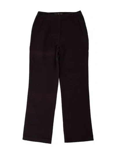 Pre-owned Fendi Straight Leg Pants In Purple