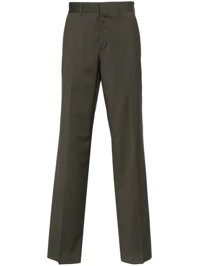 Fendi Straight-leg Trousers In Green