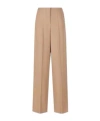 Fendi Grain-de-poudre Wool Trousers In Nude
