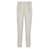 Fendi Shadow Motif Straight-leg Trousers In Beige
