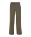 Fendi Green Wool Trousers In Green