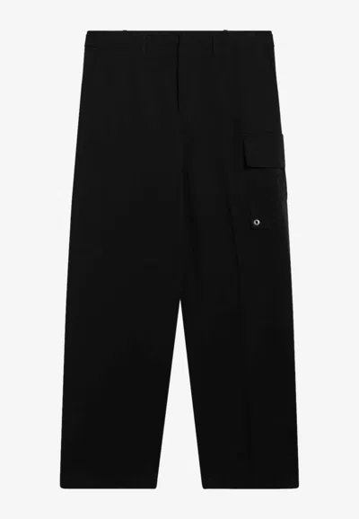 Fendi Straight-leg Cargo Pants In Blue