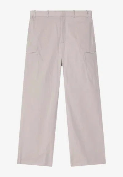 Fendi Straight-leg Cargo Pants In Neutral