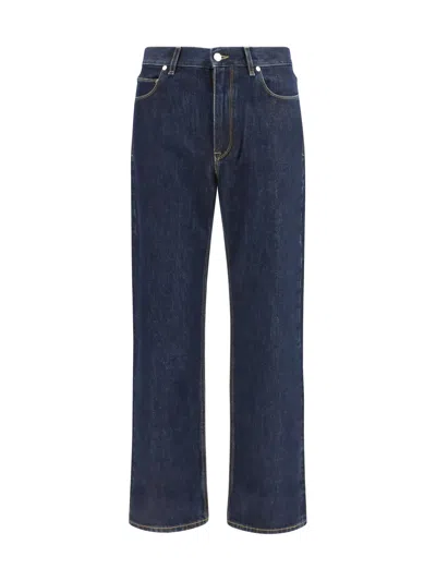 Fendi Straight-leg Cotton Denim Jeans In Blue
