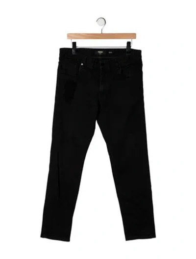 Pre-owned Fendi Straight-leg Jeans In Black