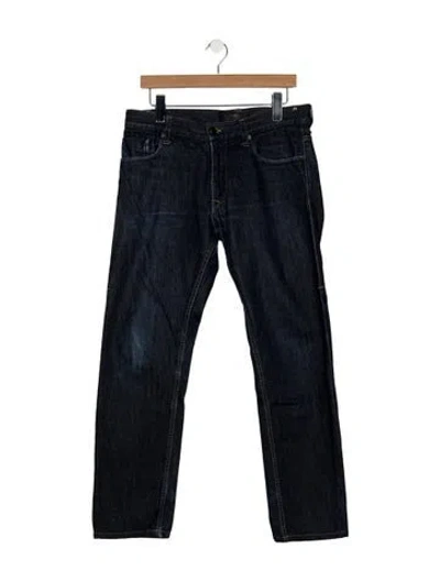 Pre-owned Fendi Straight-leg Jeans In Blue