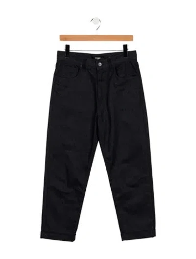 Pre-owned Fendi Straight-leg Jeans In Gold