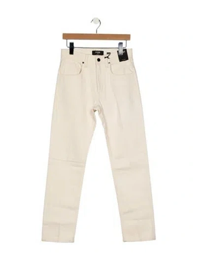 Pre-owned Fendi Straight-leg Jeans W/ Tags In Neutral