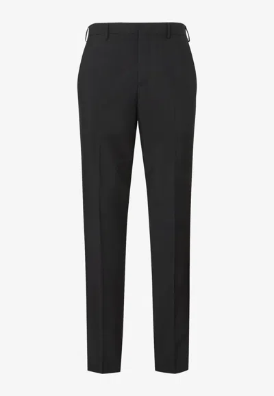 Fendi Straight-leg Tailored Pants In Black