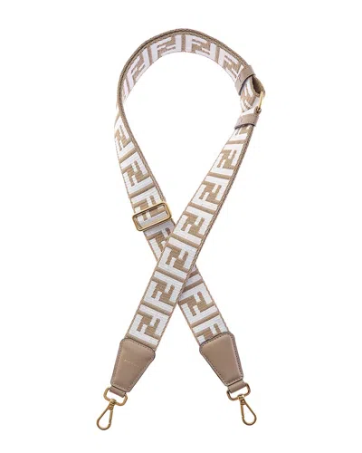 Fendi Strap You Shoulder Strap In Beige