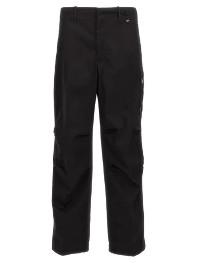 Fendi Stretch Cotton Gabardine Trousers In Brown