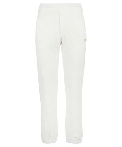 Fendi Stretch Cotton Track-pants In White