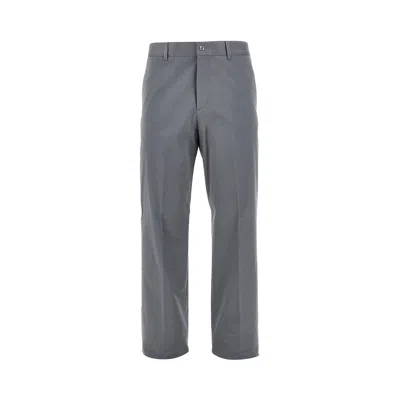 Fendi Stretch Gabardine Chino Pants In Gray