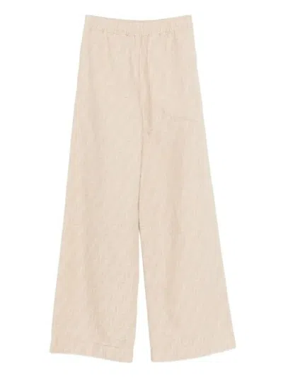 Fendi Ff-jacquard Elasticated-waist Trousers