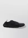 Fendi Stretchy Heel Round Toe Rubber Sole Sneakers In Black
