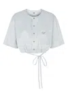 Fendi Women's Striped Cotton And Silk Shirt