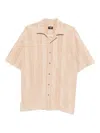 Fendi Relaxed Fit Stripe Shirt In Gray