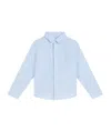 Fendi Striped Cotton Shirt In Blue