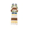 Fendi Striped Draped Jumpsuit In Multi