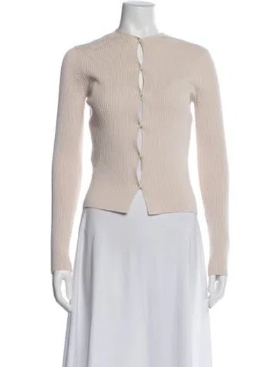 Pre-owned Fendi Striped Evening Jacket In Neutral