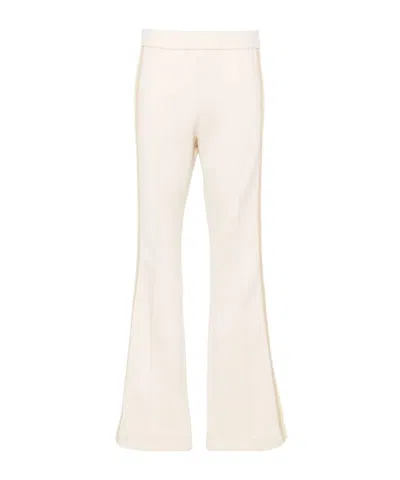 Fendi Striped High-waist Track Trousers In Neutrals