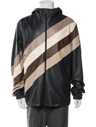 Pre-owned Fendi Striped Jacket In Blue