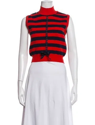 Pre-owned Fendi Striped Jacket In Blue/red