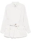 Fendi Sophisticated Blouson Jacket Size 38 In White