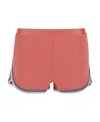 Fendi Striped Knitted Shorts In Red