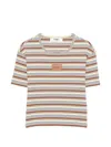 Fendi Patterned Cotton Elastane T-shirt In Multi