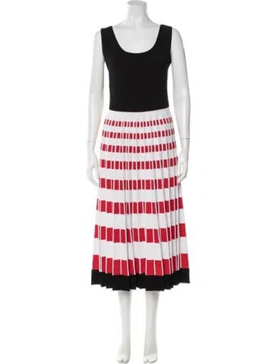 Pre-owned Fendi Striped Midi Length Dress In Multi