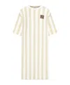 Fendi Striped Mini Dress In White