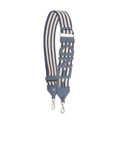 Fendi Striped Pattern Bandage In Gray