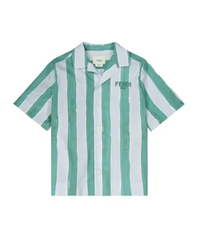 Fendi Striped Shirt In Multi