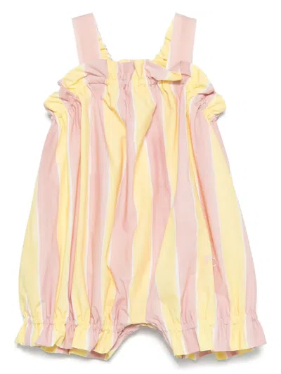 Fendi Babies' Striped Shorties In Pink