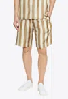 Fendi Printed Silk Bermuda Shorts
