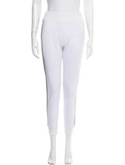 Pre-owned Fendi Striped Skinny Leg Pants In Gray