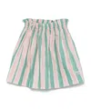 Fendi Striped Skirt In Green