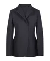 Fendi Striped Suit Coat In Black