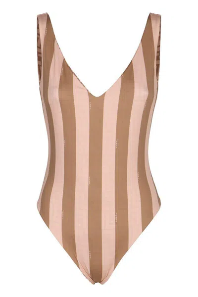 Fendi Striped Swimsuit