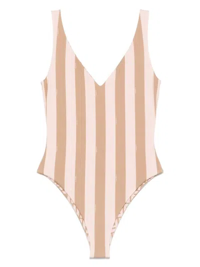 Fendi Striped Swimsuit