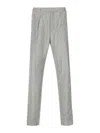 Fendi Tapered-leg Striped Trousers In Black
