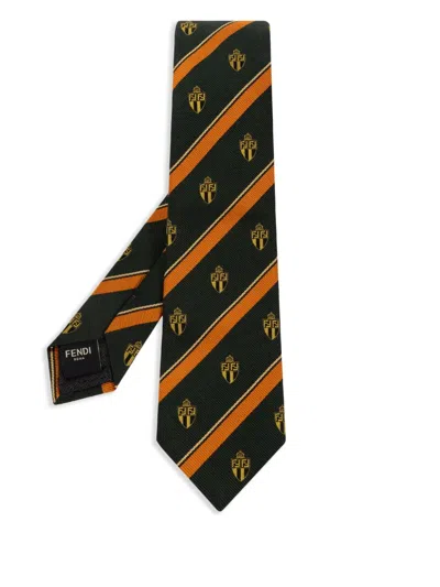 Fendi Striped Tie