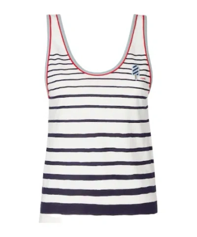 Fendi Striped Vest In Multi