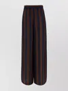 Fendi Monogram Jacquard Silk Trousers In Black