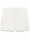 Fendi Striped Shorts In Beige