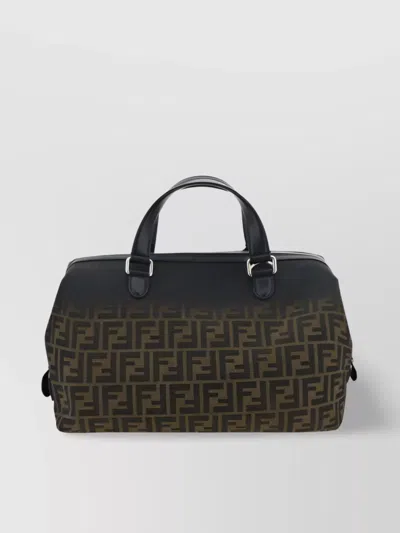 Fendi Structured Leather Travel Bag