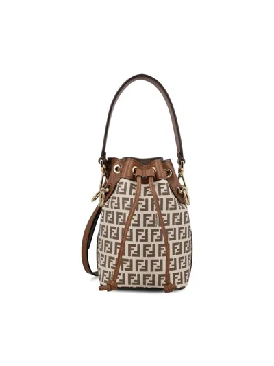 Fendi Luxurious Mini Handbag In Delicious Gianduia Color In Brown