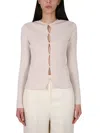 Fendi Women's Sand Cotton Blend Cardigan In Beige